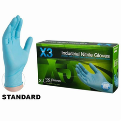 BLUE XL NITRILE GLOVES 100 PK