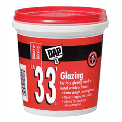 DAP WHT GLAZING COMPOUND 16 OZ