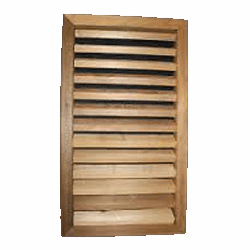 FOUND VENT w LOUVER CEDAR 16"X8"