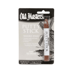 OLD MASTERS PUTTY STIK - RED BRN