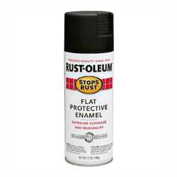 STOPS RUST FLAT BLACK RUSTOLEUM