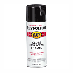 STOPS RUST GLOSS BLACK RUSTOLEUM