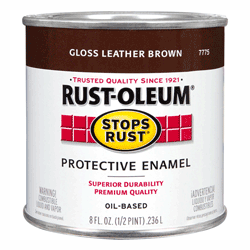 1/2 PT STOPS RUST LEATHER BROWN