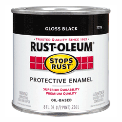 1/2 PT STOPS RUST GLOSS BLACK