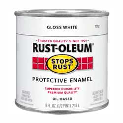 1/2 PT STOPS RUST GLOSS WHITE