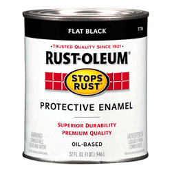 QT STOPS RUST FLAT BLACK