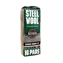 16 PAD STEEL WOOL - MED/CRS 2