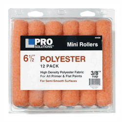 6 1/2" MINI ROLLERS-3/8" - 12 PK