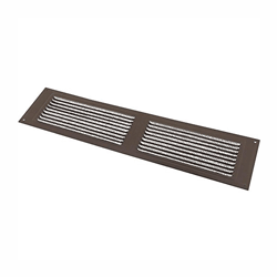 SOFFIT VENT COVER BROWN 4"